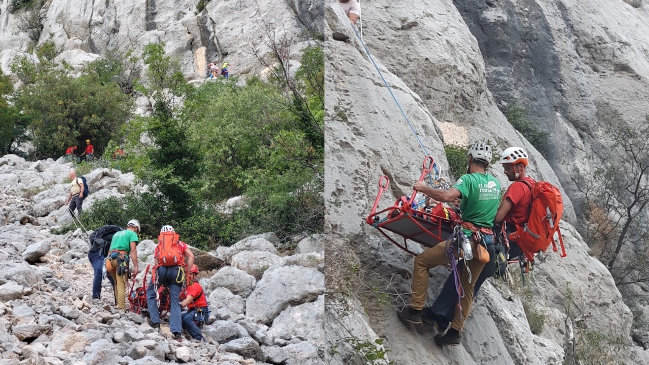 [FOTO] Dramatična Akcija Spašavanja Na Paklenici: Iskopčala Penjački ...